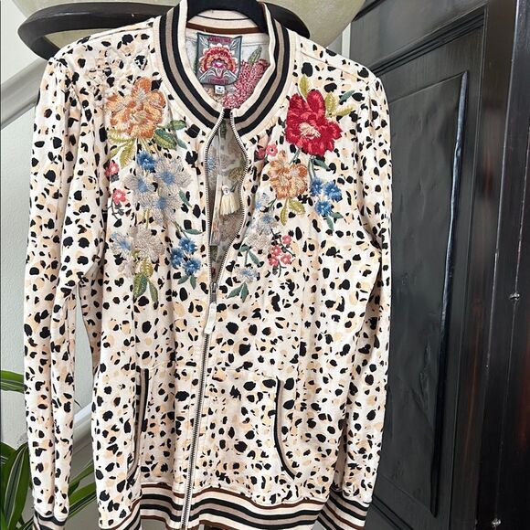Johnny Was Jackets & Blazers - Johnny Was Multicolor Embroidered Bomber Jacket/ brand new